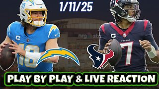 Houston Texans vs Los Angeles Chargers Live Reaction | NFL | WILD CARD | 1/11 | Texans vs Chargers