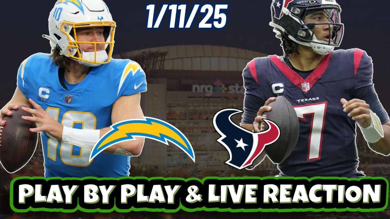 Houston Texans vs Los Angeles Chargers Live Reaction | NFL | WILD CARD | 1/11 | Texans vs Chargers