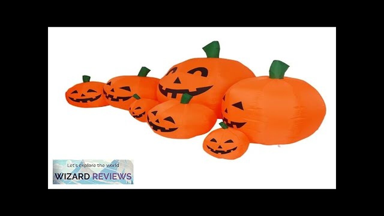 Halloween Inflatables Pumpkin Outdoor Decoration with Build-in LEDs Blow Up Party Festive Review