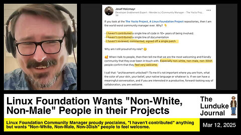 Linux Foundation Wants "Non-White, Non-Male" People in their Projects