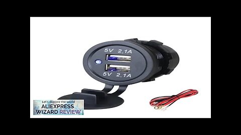 USB 4.2A Fast Charging Socket 12V to 5V 12-24V Charger Motorcycle Dual Review