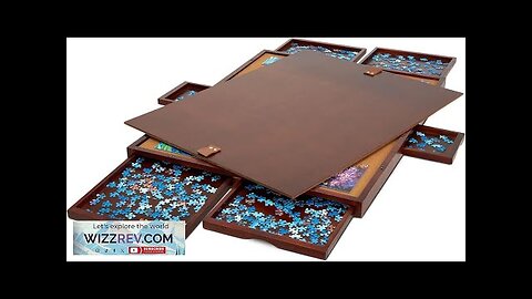 Jumbl Premium 1500-Piece Puzzle Board w/Felt Surface 6 Removable Sorting Drawers Review