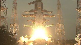 Blastoff! Most powerful Indian rocket launches huge satellte