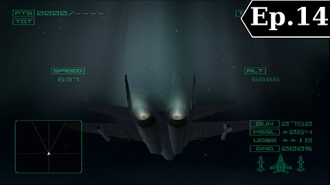 Ace Combat 4: Shattered Skies E14 DEATH under the pale moonlight.