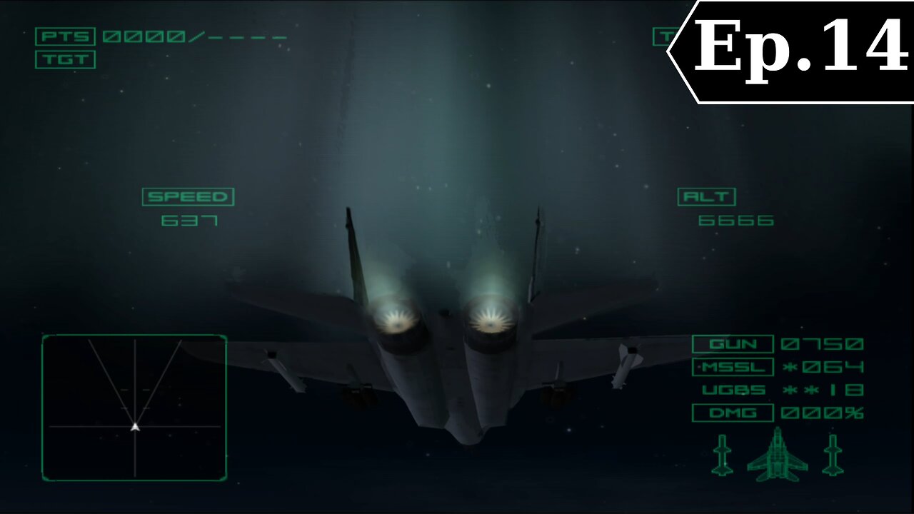 Ace Combat 4: Shattered Skies E14 DEATH under the pale moonlight.