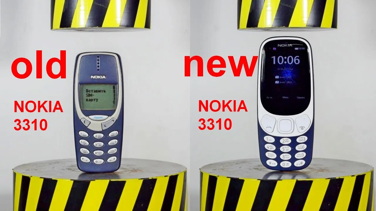 Hydraulic Press vs Nokia 3310: The Ultimate Durability Test"