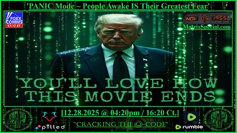 "CRACKING THE Q-CODE" ~ 'PANIC Mode. People Awake Is Their Greatest Fear'