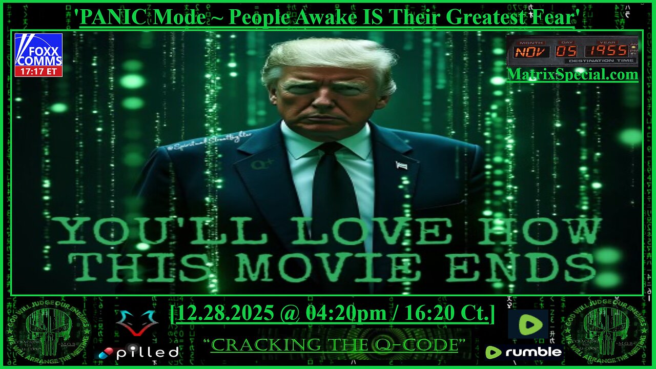"CRACKING THE Q-CODE" ~ 'PANIC Mode. People Awake Is Their Greatest Fear'