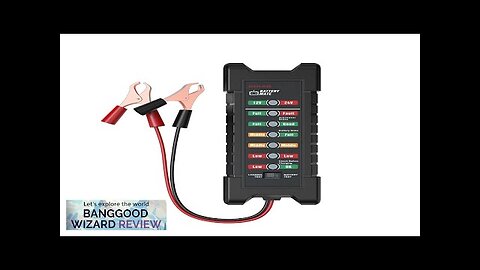 KINGBOLEN Battery Tester Bm410 12~24V Copper Clip Version Car Digital 6 LED Review