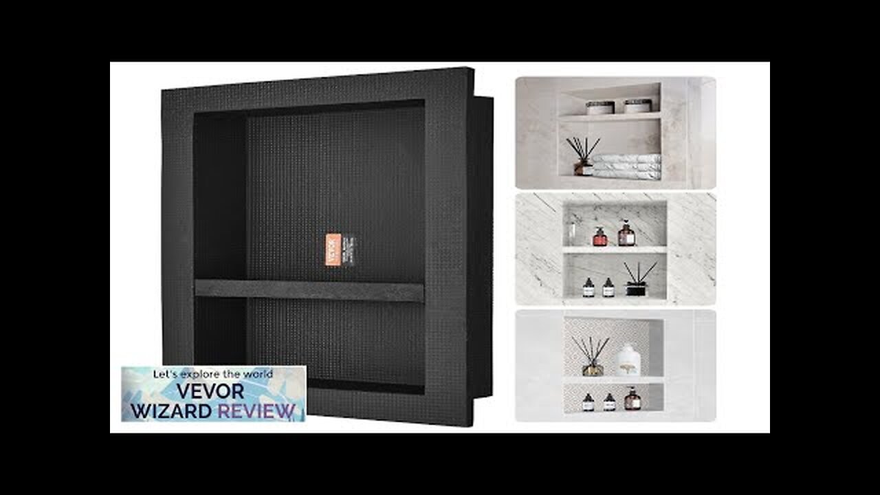 VEVOR Shower Niche Ready for Tile 16" x 24" Double Shelf Organizer Review