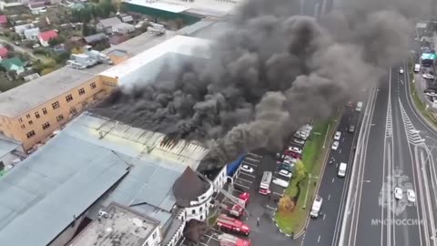 🔥 In Pushkino, near Moscow, a warehouse of a manufacturer of automotive oils