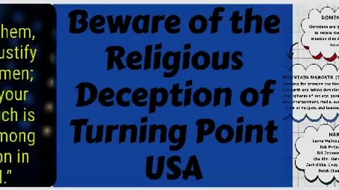 Beware of the Religious Deception of Turning Point USA