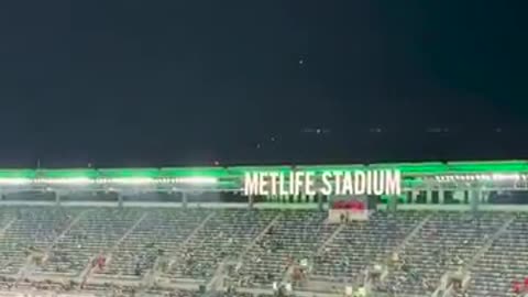 UFOs or Drones above the Jets vs Dolphins Game New Jersey