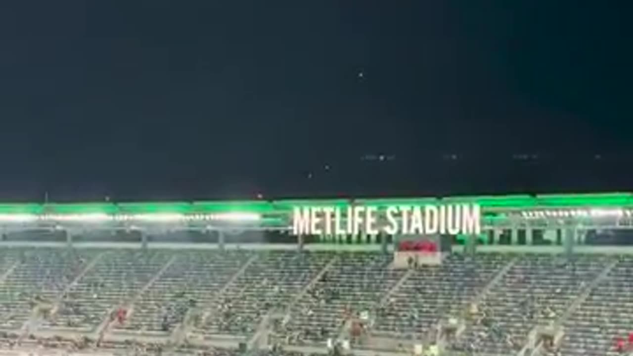 UFOs or Drones above the Jets vs Dolphins Game New Jersey