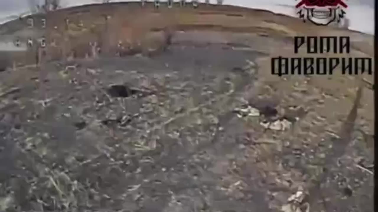 Russian Soldier Engaging Drone in Close-Quarters Combat