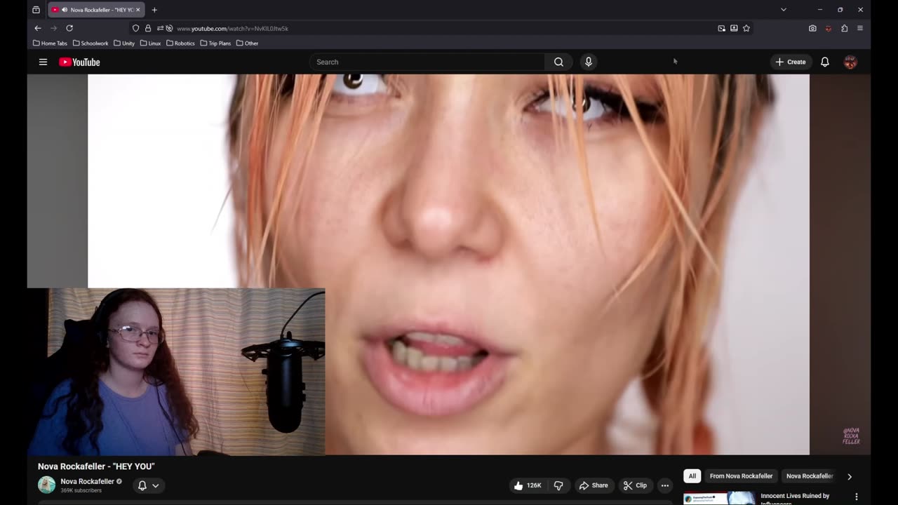 My Reaction to "Hey You" By Nova Rockafeller