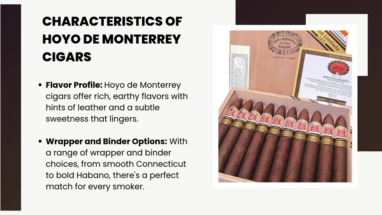 Discover the Elegance of Hoyo de Monterrey Cigars