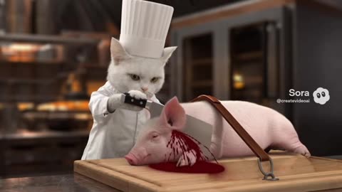 White Chef Cat EP3