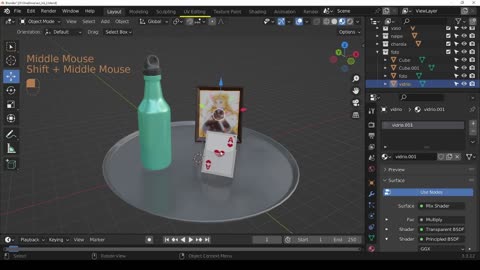 Blender basic - Materiales metalicos y vidrios