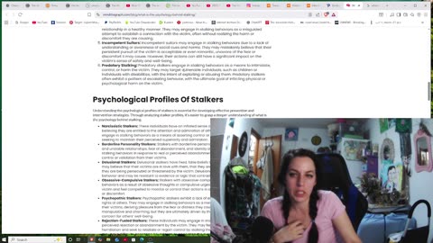 WHEN YOU HAVE A STALKER