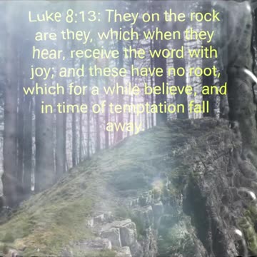 Luke 8:13 #scripture #bible #verse #verseoftheday #inspiration #shorts
