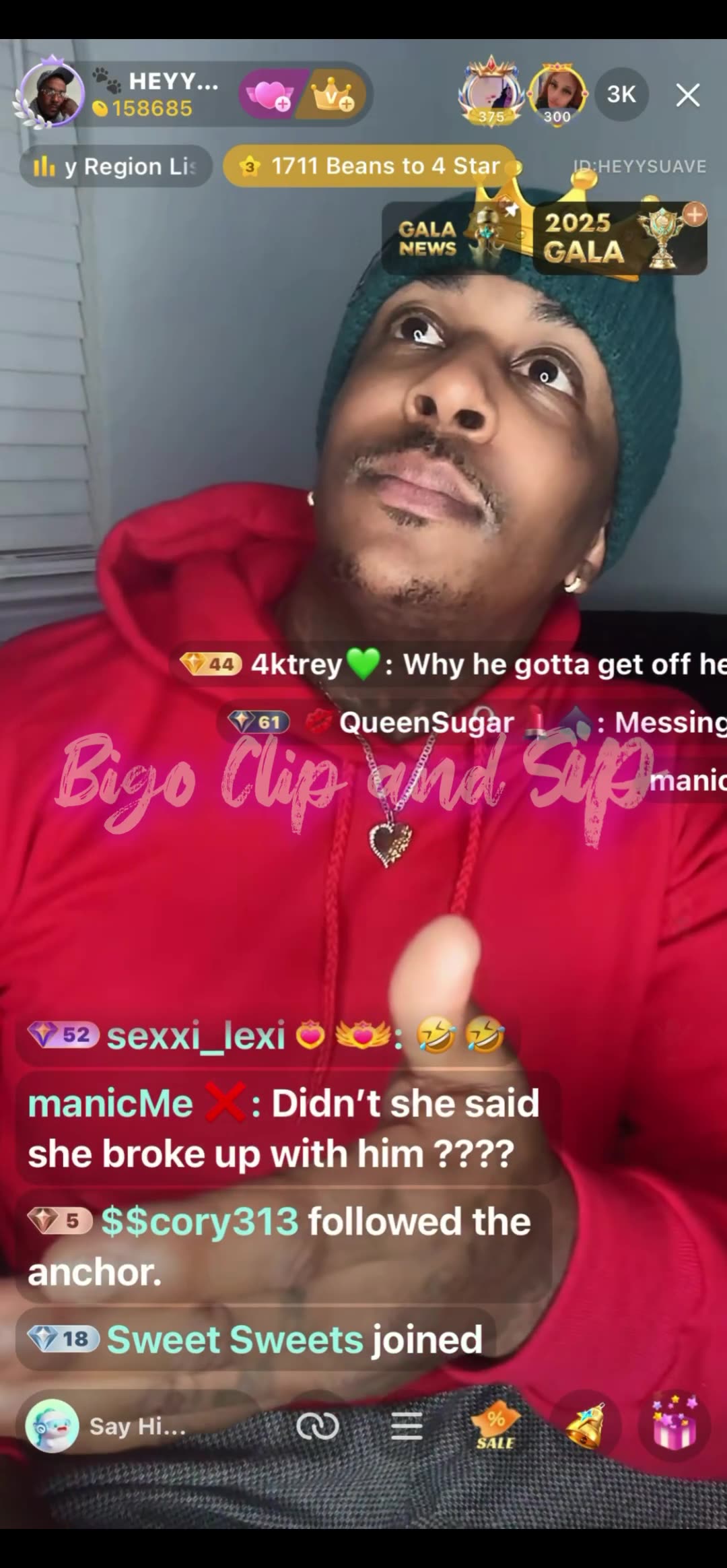 Lionel gets in trouble with CeCe after acting up on Bigo again 11/29/25 #bigoclipandsip