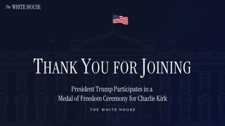 Charlie Kirk Receives The Medal of Freedom at The White House | 10.14.2025