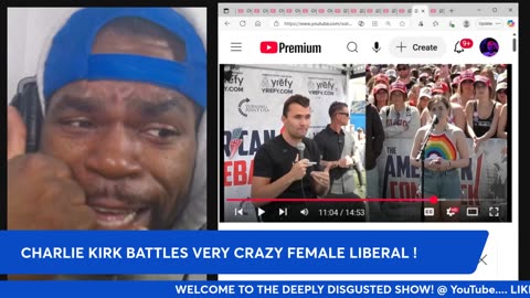 CHARLIE KIRK VS. CRAZY FEMALE LIBRERAL !