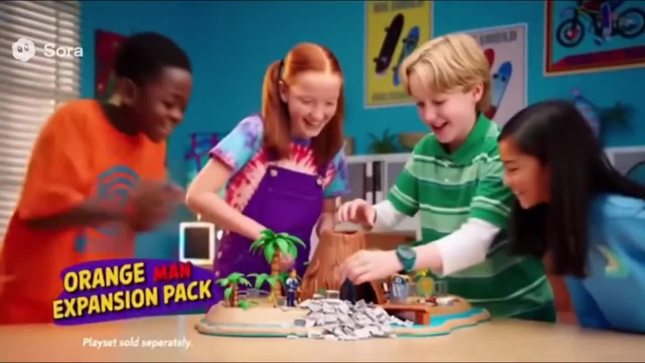 90s Toy Ad of Epstein's Island Sora