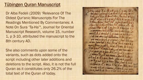 Part 7 Quranic Manuscripts Islam The Honest Truth