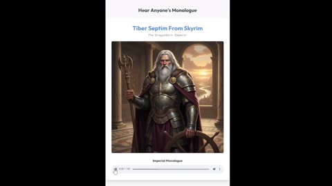 From Man to God: The Words of the Dragonborn Emperor