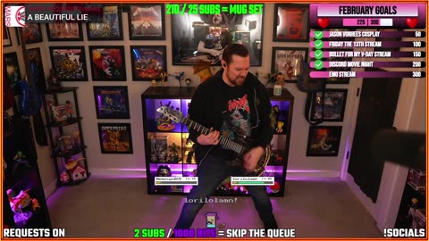 SONG REQUESTS 🔥 Guitar & Bass 🔥 Covers / Originals 🔥 !songlist !discord !socials !effects !lights