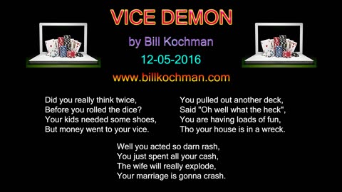 VICE DEMON -- an original song by Bill Kochman.