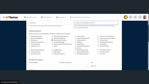 The ApSense Networking Platform Orientation 1