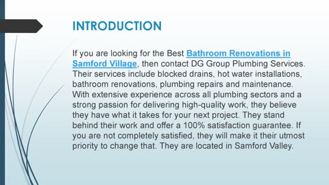 Best Bathroom Renovations in Samford Village