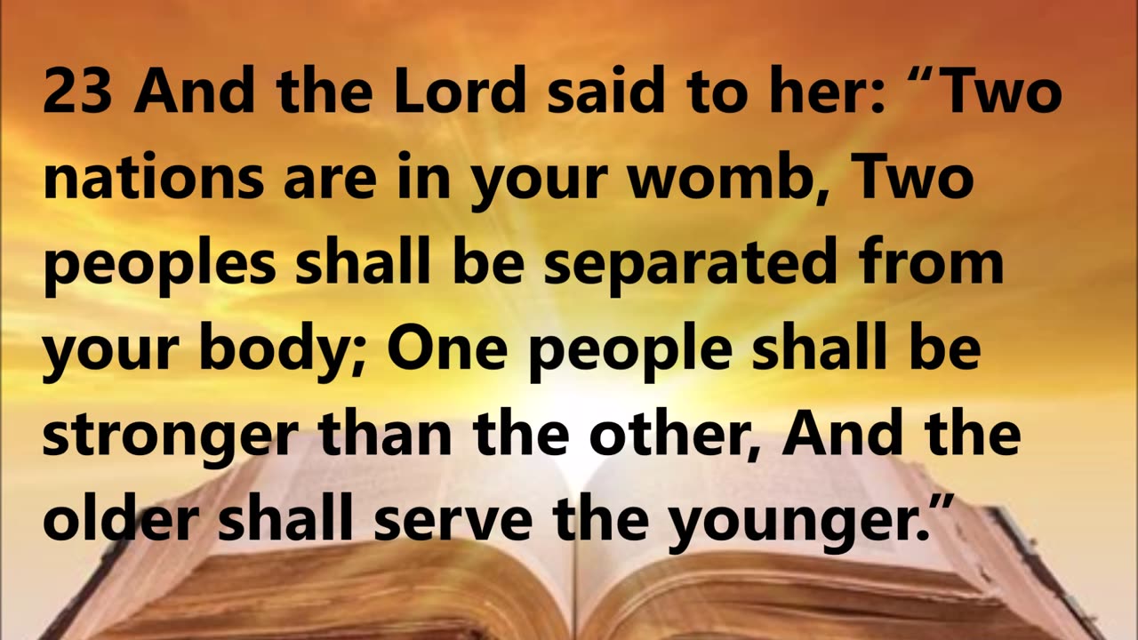 God’s choice of the younger over the older.