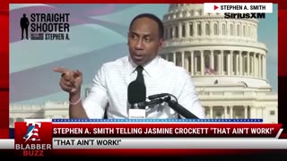 Stephen A. Smith Telling Jasmine Crockett "That Ain't Work!"