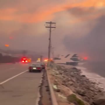 Beachfront homes in Malibu, California completely gone after getting ravaged by fires.