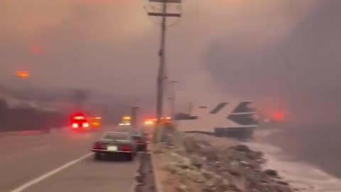 Beachfront homes in Malibu, California completely gone after getting ravaged by fires.