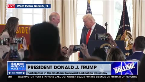 PRESIDENT DONALD J. TRUMP BOULEVARD SIGN UNVEILED