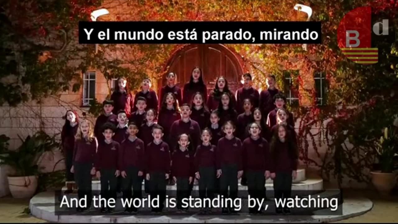 Los niños de Ramallah Friends School cantan un villancico para visibilizar el genocidio en Palestina