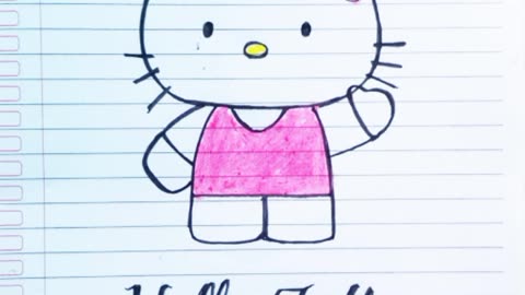 Drawing hello Kitty
