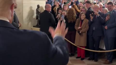 A Surprise Guest Popped In During the First White House Tour of the New Administration