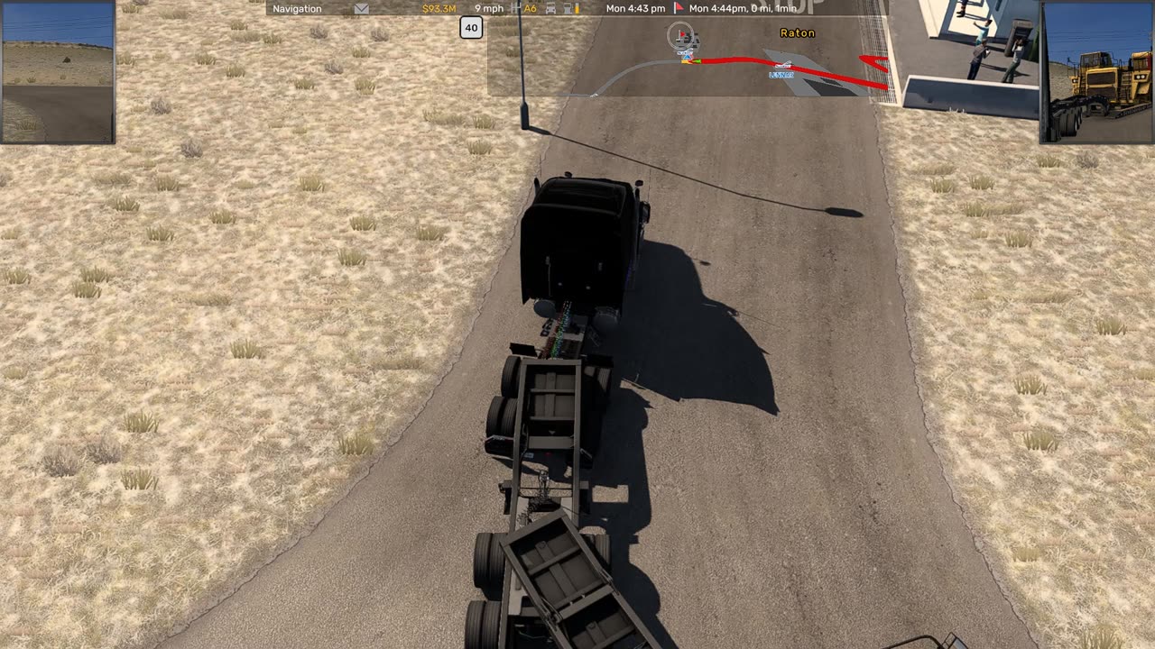 American Truck Simulator run from Gallup NM to Raton NM