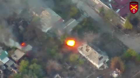 Drones Set Russian Firebase Alight(Incredible Footage)