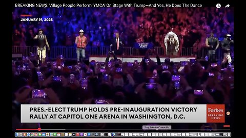 BREAKING NEWS - Village People Perform 'YMCA' On Stage With Trump—HE'S DANCING - SEGMENT 55