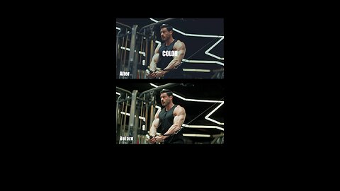 color grading before and after