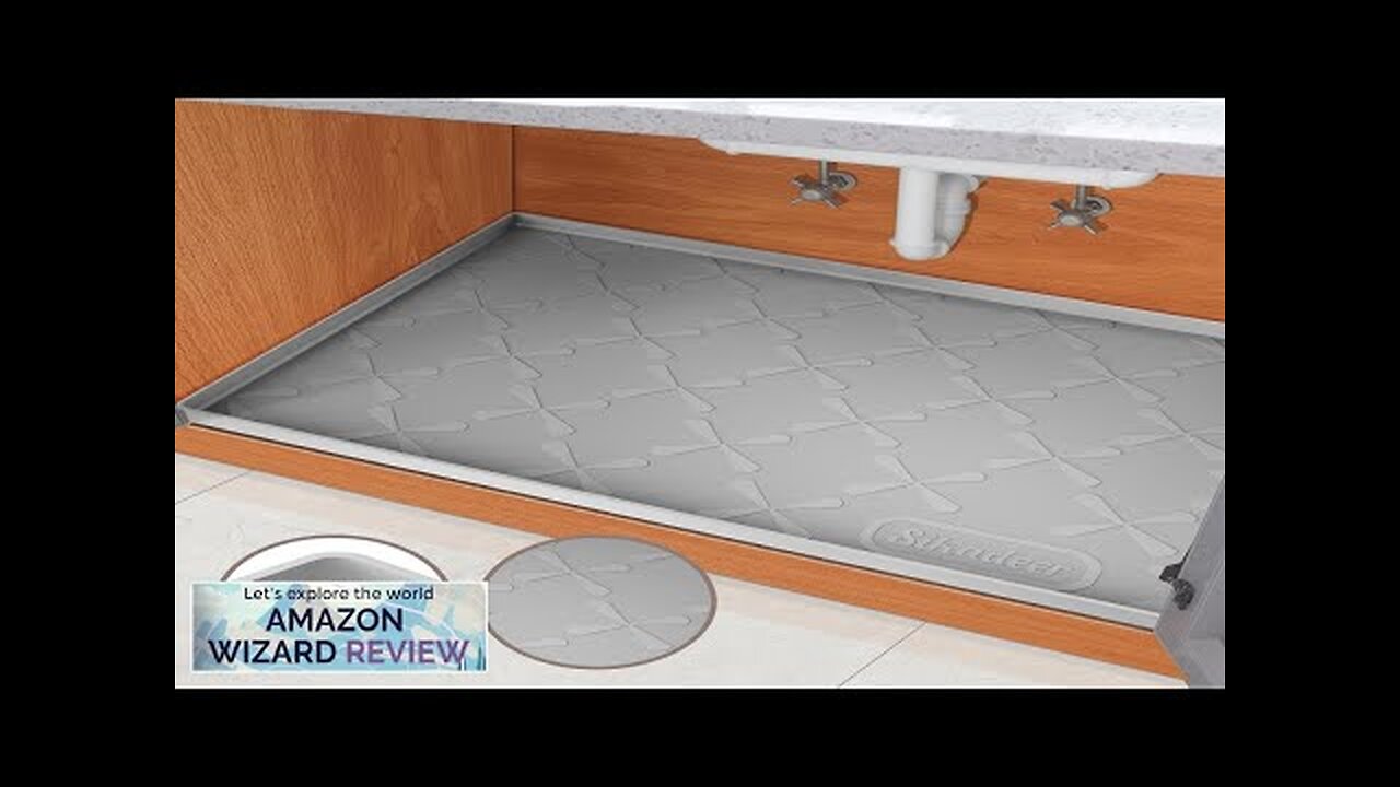 Under Sink Mat for Kitchen Waterproof 34" x 22" Silicone Under Sink Review