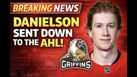 BREAKING NEWS: Nate Danielson Sent to the AHL | Red Wings Update