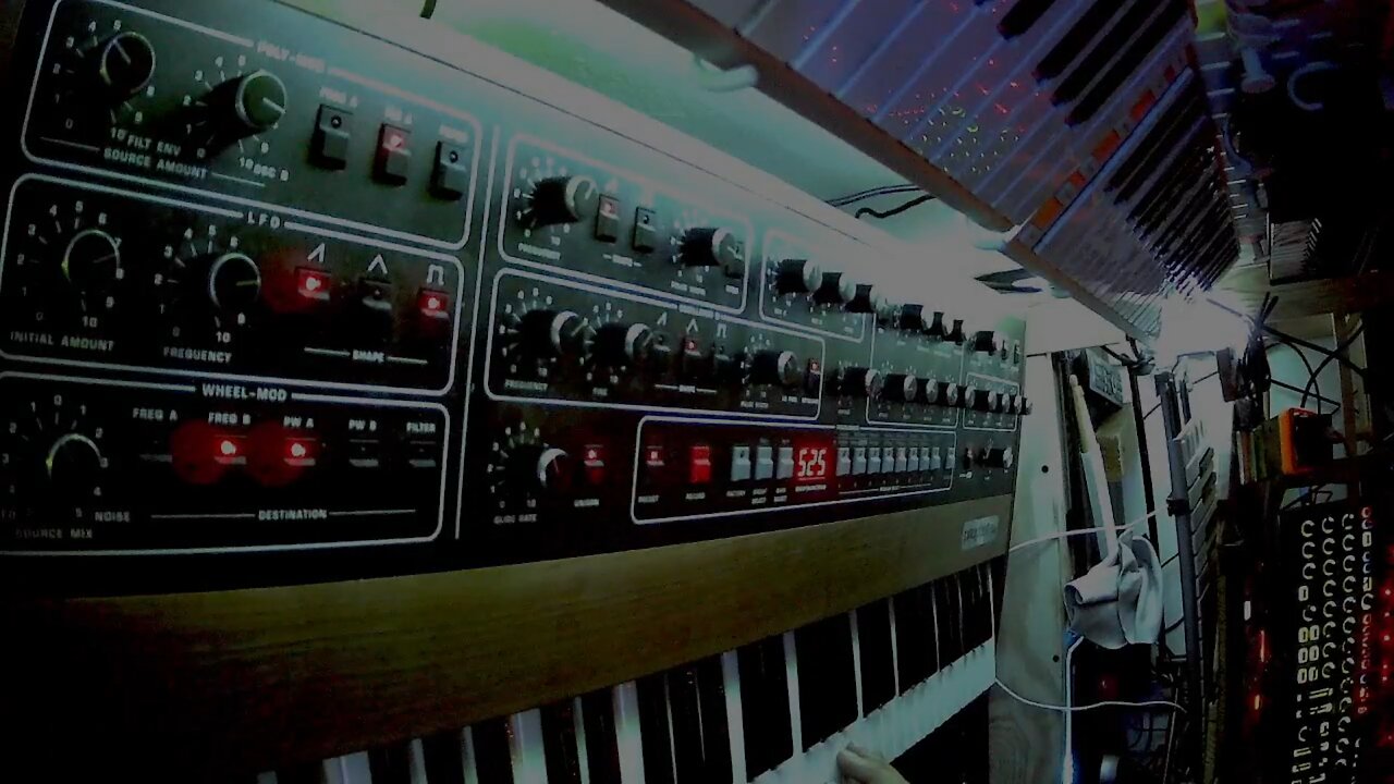 Sounds of 2 synths, Prophet 10 and iPhone Model D